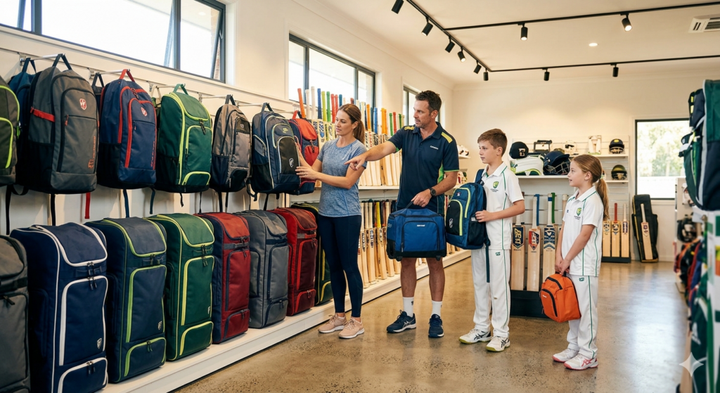 Cricket kit bag selection