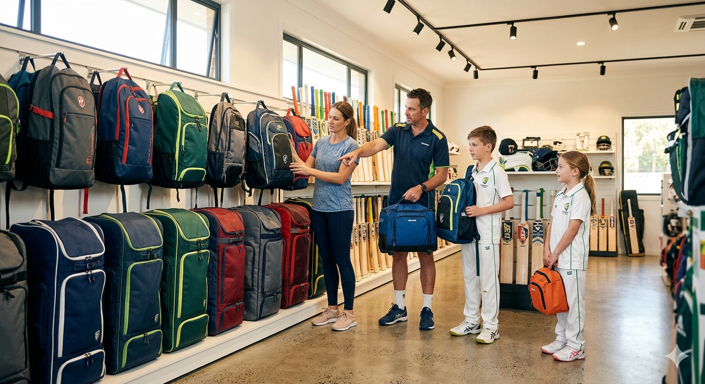 Cricket kit bag selection